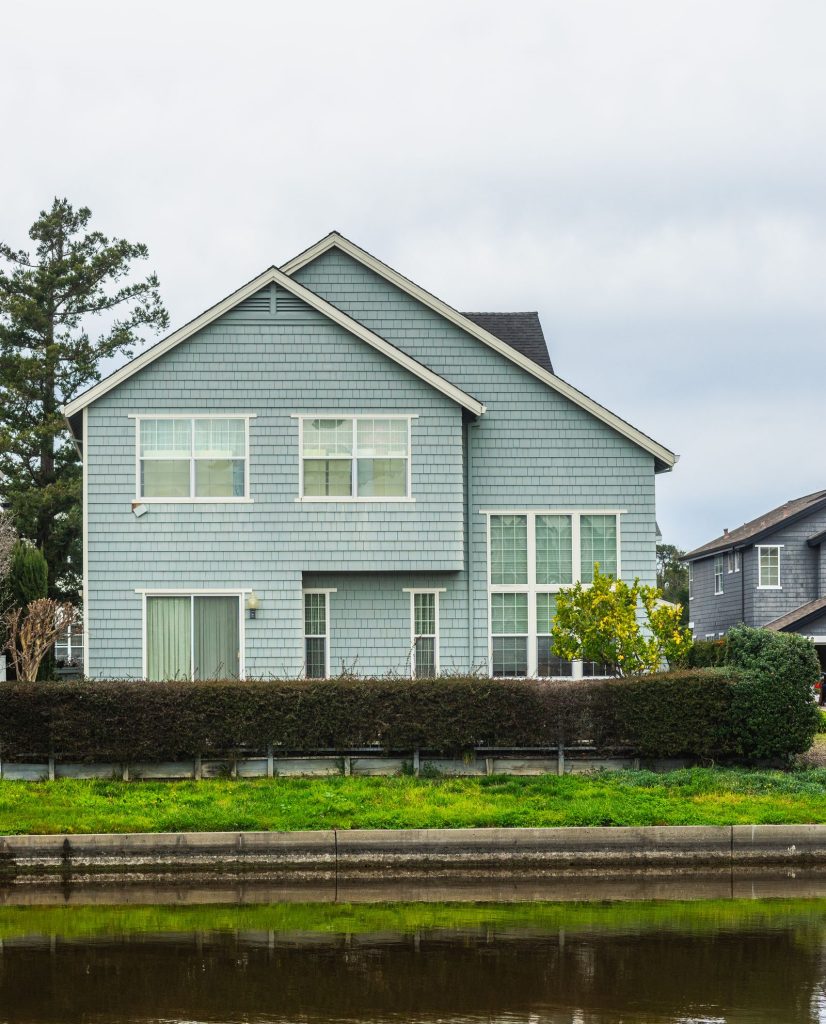 Semi-detached house with front garden